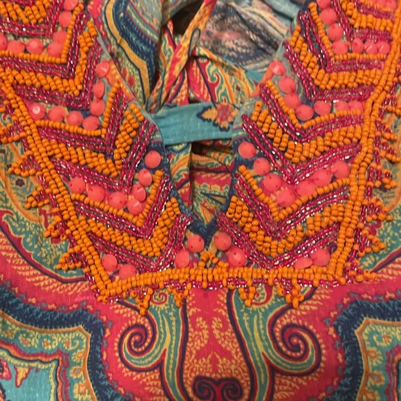 Hale Bob Beaded Spaghetti Strap Maxi Dress XS - Picture 7 of 7